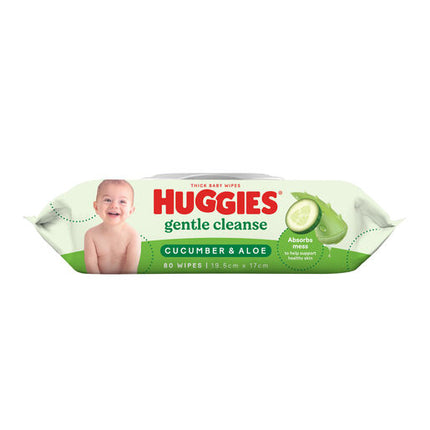Huggies Baby Wipes Cucumber & Aloe Wipes 80 Pack
