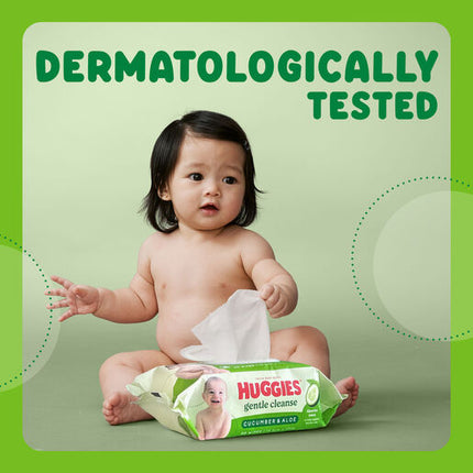 Huggies Baby Wipes Cucumber & Aloe Wipes 80 Pack
