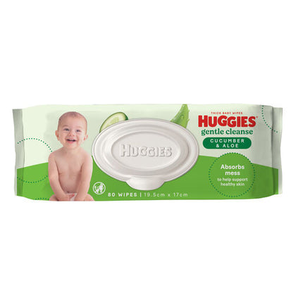 Huggies Baby Wipes Cucumber & Aloe Wipes 80 Pack