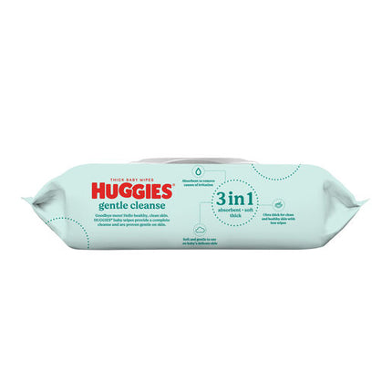 Huggies Thick Baby Wipes Fragrance Free 80 pack