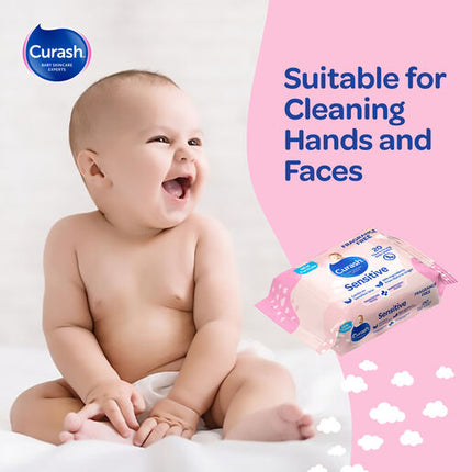 Curash Wipes Fragrance Free 20 Pack