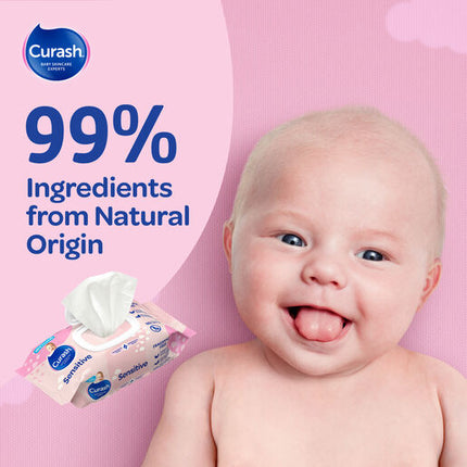 Curash Wipes Fragrance Free 80 Pack