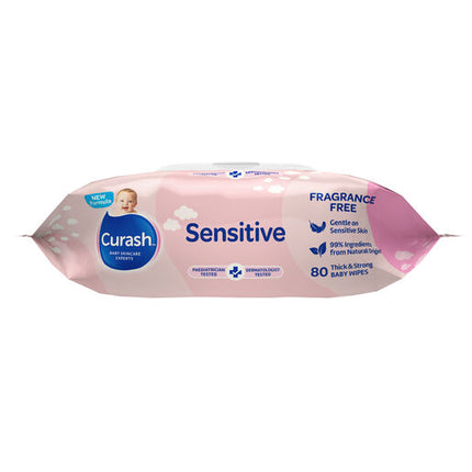 Curash Wipes Fragrance Free 80 Pack