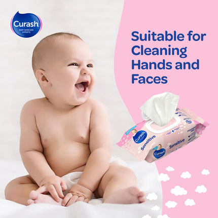 Curash Wipes Fragrance Free 80 Pack