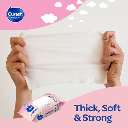 Curash Wipes Fragrance Free 3X80 Pack