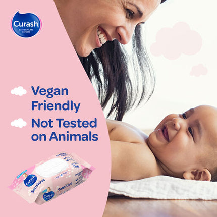 Curash Wipes Fragrance Free 3X80 Pack