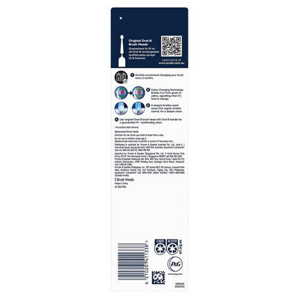 Oral B 3D White 3 Pack Replacement Electric Toothbrush Head