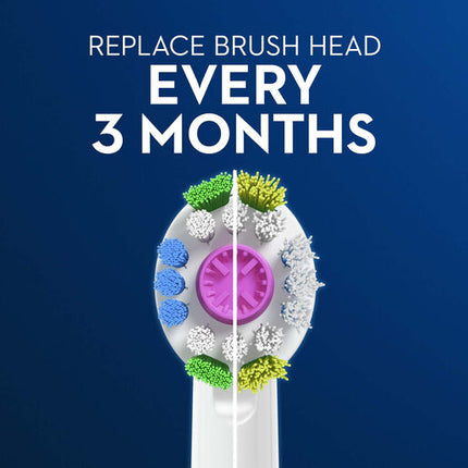 Oral B 3D White 3 Pack Replacement Electric Toothbrush Head