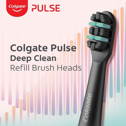 Colgate Pulse Deep Clean Electric Toothbrush Replacement Brush Head Refills, 4 Pack