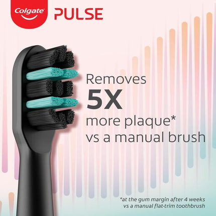 Colgate Pulse Deep Clean Electric Toothbrush Replacement Brush Head Refills, 4 Pack