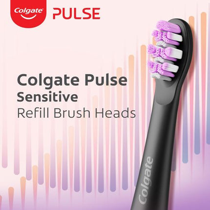 Colgate Pulse Sensitive Electric Toothbrush Replacement Brush Head Refills, 4 Pack