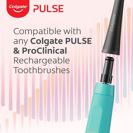 Colgate Pulse Sensitive Electric Toothbrush Replacement Brush Head Refills, 4 Pack