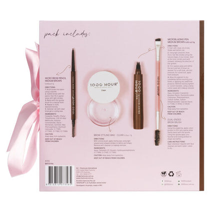 1000 Hour Brow Styling Kit Medium Brown