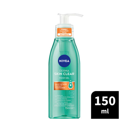 Nivea Derma Skin Clear Wash Gel 150ml