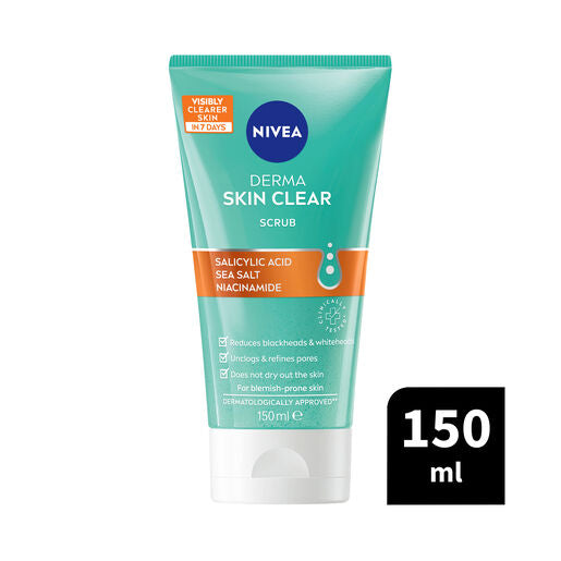 Nivea Derma Skin Clear Scrub 150ml