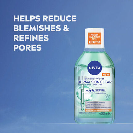 Nivea Micellar Water Derma Skin Clear 400ml