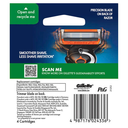 Gillette ProGlide 5 Power Razor Blades cartridges 4 count