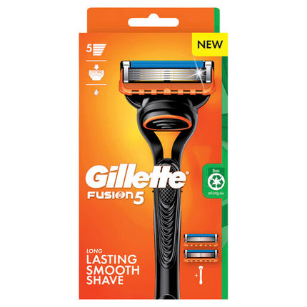 Gillette Fusion Razor Handle + 2 Cartridges