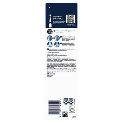 Oral B Precision Clean Replacement Brush Heads 3 Pack
