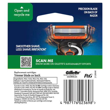 Gillette Proglide Flexball Razor Blades 4 Pack