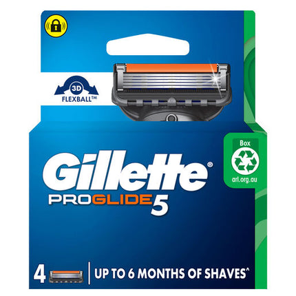 Gillette Proglide Flexball Razor Blades 4 Pack