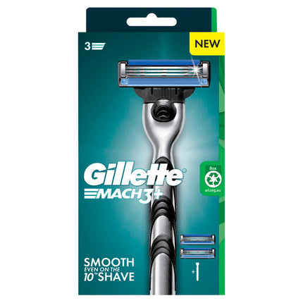 Gillette Mach3+ Razor 1 Handle + 2 Cartridges