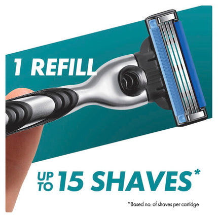 Gillette Mach3+ Razor 1 Handle + 2 Cartridges