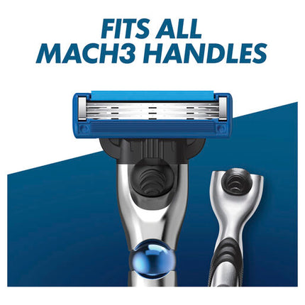 Gillette Mach3 Turbo Razor 1 Handle + 2 Cartridges