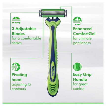 Gillette Sensor 3 Sensitive Disposable Razor 4 Pack