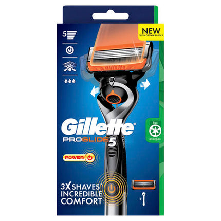 Gillette Fusion Proglide Power Razor + 1 Blade Refills
