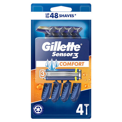 Gillette Sensor 3 Comfort 4 Disposable Razors