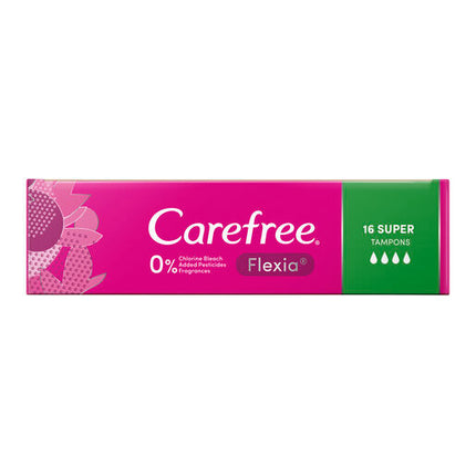 Carefree Flexia Tampons Super 16 Pack
