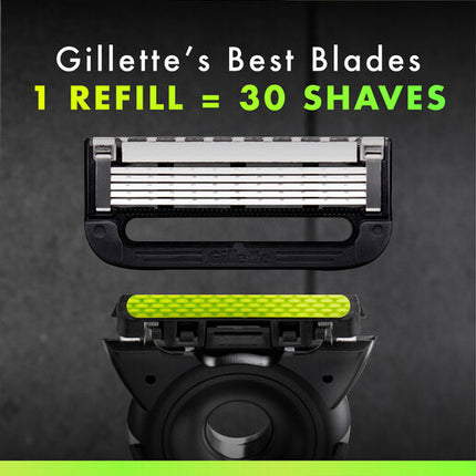 Gillette Labs Exfoliating Razor with Magnetic Stand + 2 Blade Refills