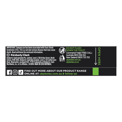U By Kotex Mini Slim Tampons 16 Pack