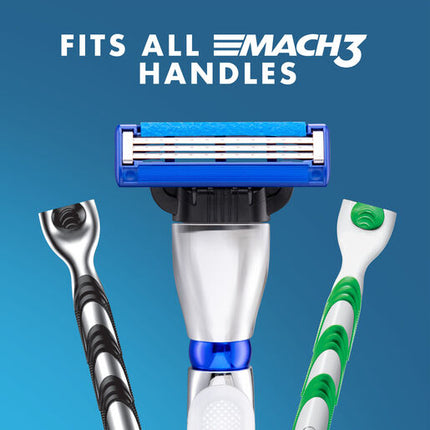Gillette Mach3 Turbo 3D Replacement Cartridges 4 Pack