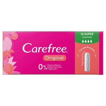 Carefree Original Tampons Super 16 Pack