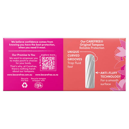 Carefree Original Tampons Super 16 Pack