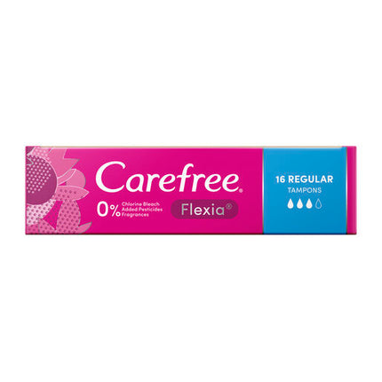 Carefree Flexia Tampons Regular 16 Pack
