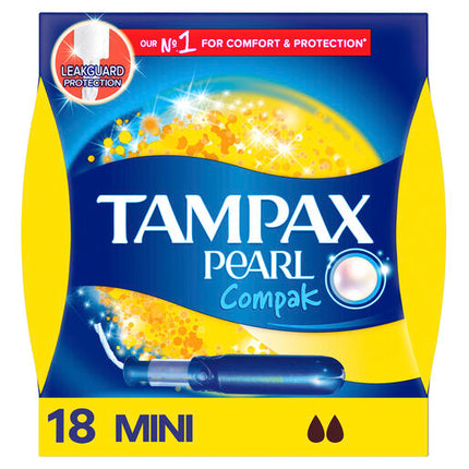 Tampax Pearl Compak Tampons Regular 18 Pack
