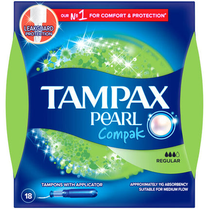 Tampax Pearl Compak Tampons Super 18 Pack