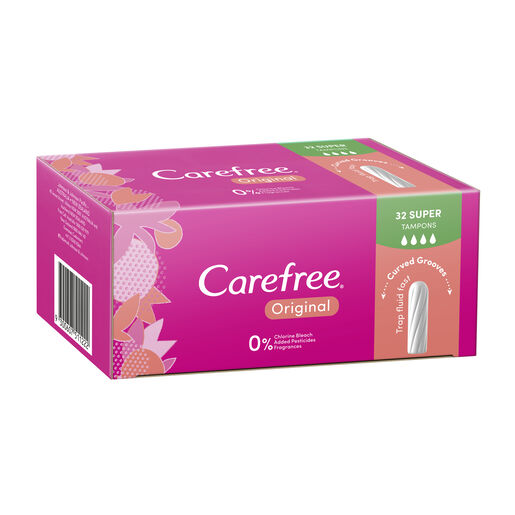 Carefree Original Tampons Super 32 Pack