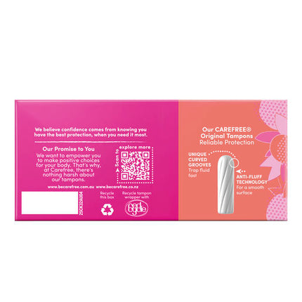 Carefree Original Tampons Super 32 Pack