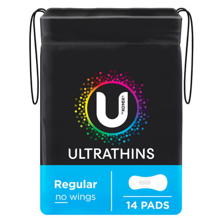 U By Kotex Regular Ultrathins Pads 14 Pack