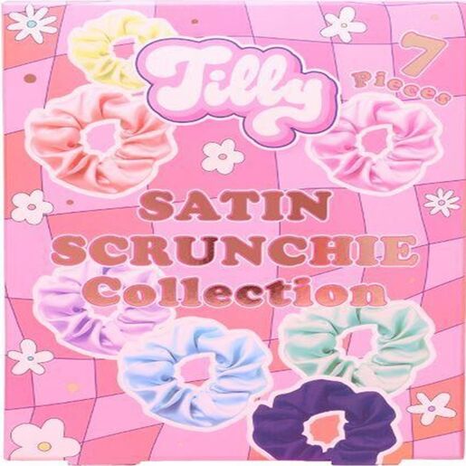 Tilly Satin Scrunchie Collection - 7Pc