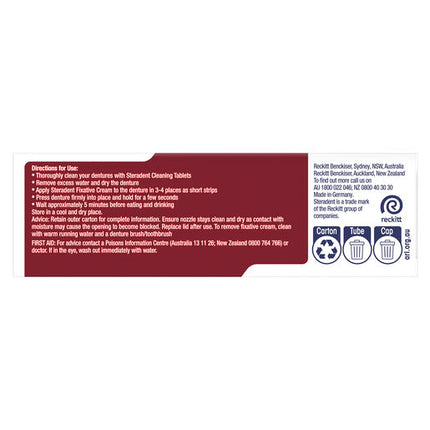 Steradent Ultra 3 Denture Fixative Cream 40g