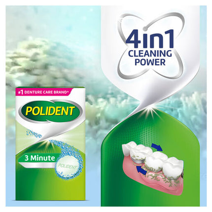 Polident 3 Minute Daily Cleanser 36 Tablets