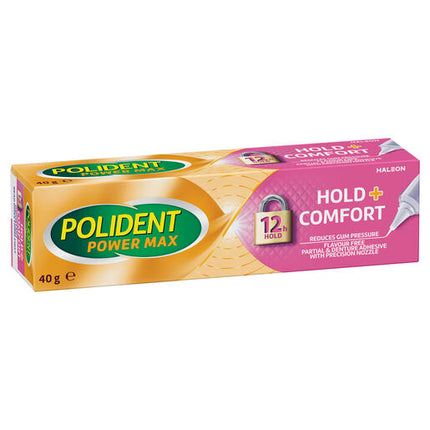 Polident Max Hold + Comfort Adhesive Cream 40g