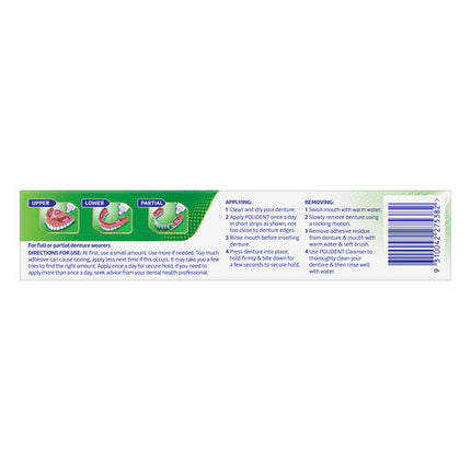 Polident Denture Adhesive Cream Fresh Mint 60g