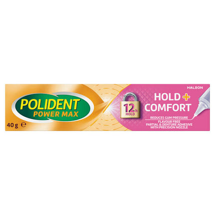 Polident Max Hold + Comfort Adhesive Cream 40g