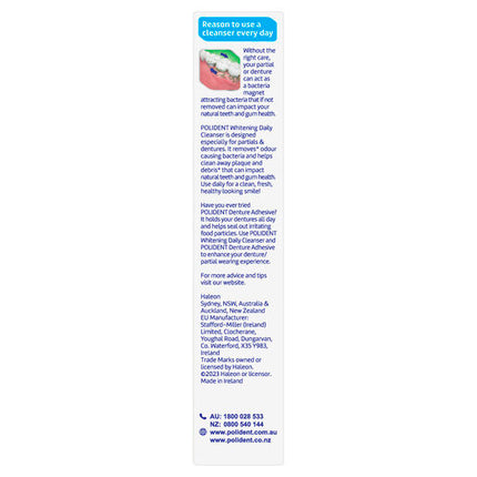 Polident Whitening Daily Cleanser 36 Tablets